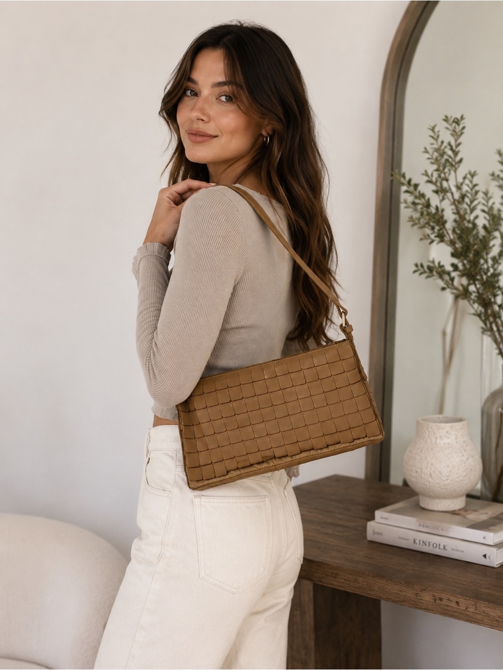 Maxmara MAX&Co leather tan purse/shoulder bag